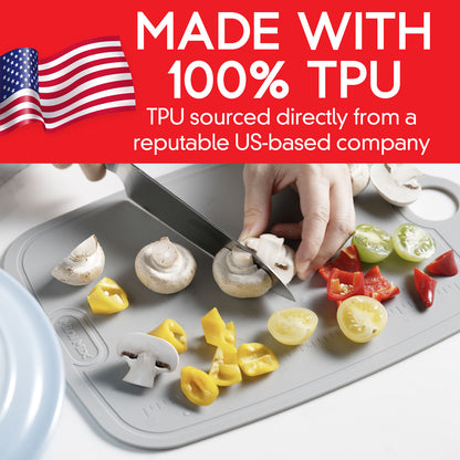 TPU Cutting Board. Single / 1 piece. Light Gray.